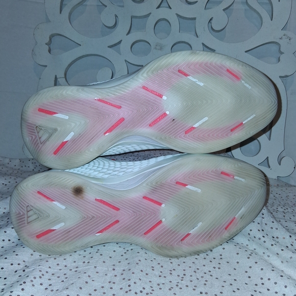 adidas Mens Anthony Edwards Sneakers with Red Laces and Black Upper - Picture 6 of 7